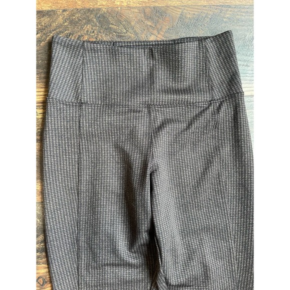 Athleta Delancey Houndstooth Tights Leggings Pants Brown Black XXS - Picture 2 of 11
